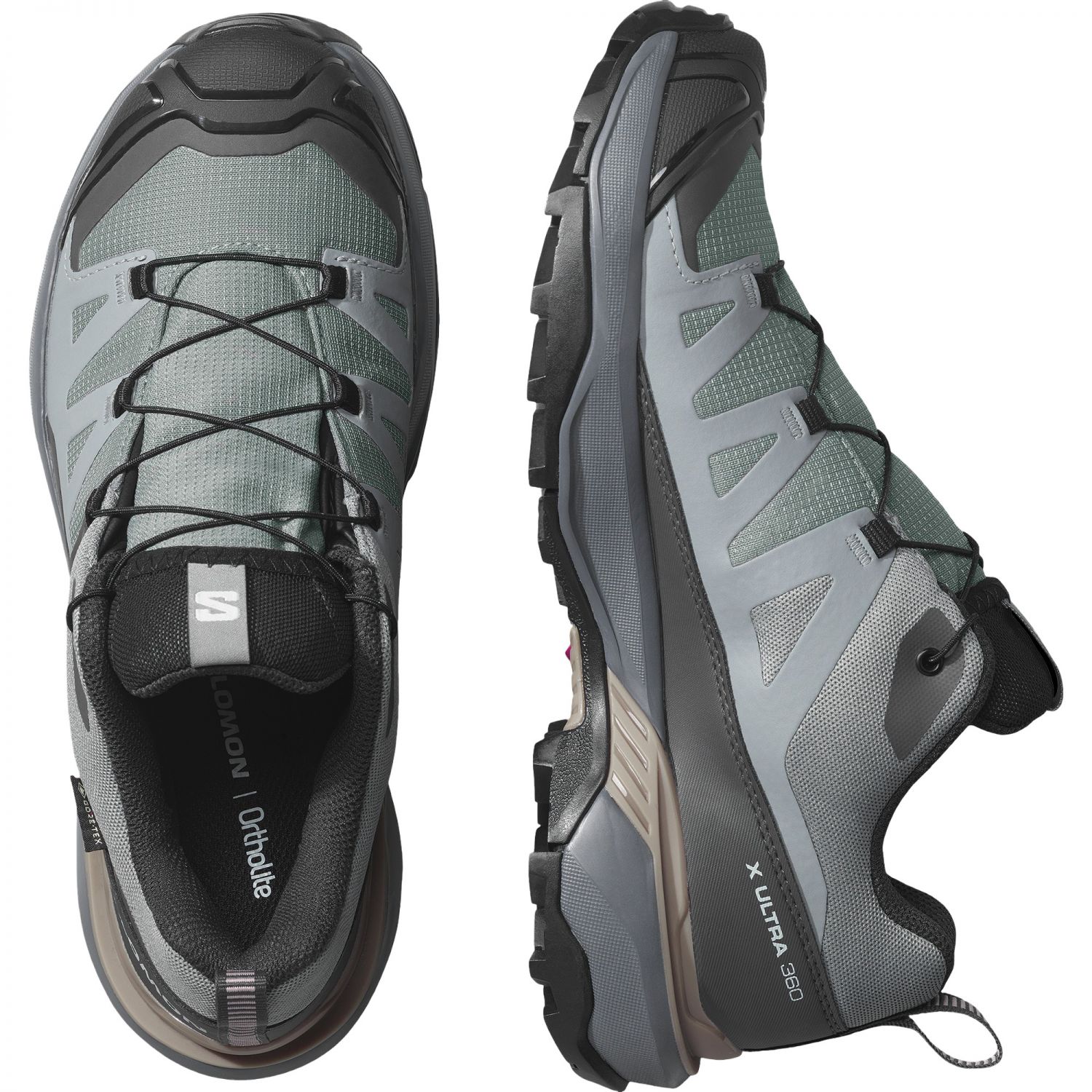 Salomon X Ultra 360 GTX W, pantofi de drumeție, femei, verde