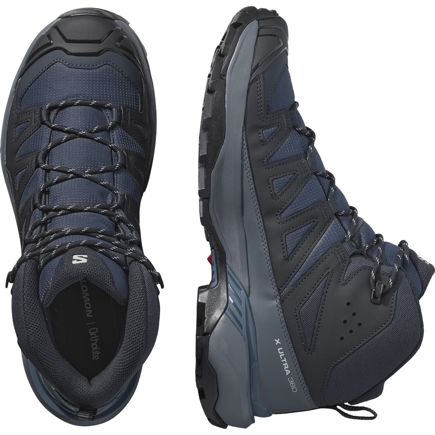 Salomon X Ultra 360 Mid GTX, chaussures de randonnée, homme, bleu