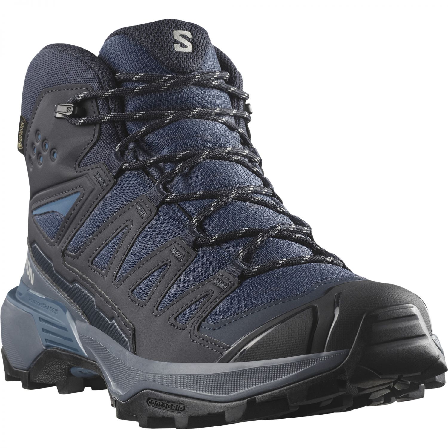 Salomon X Ultra 360 Mid GTX, sapatos de caminhada, homens, azul