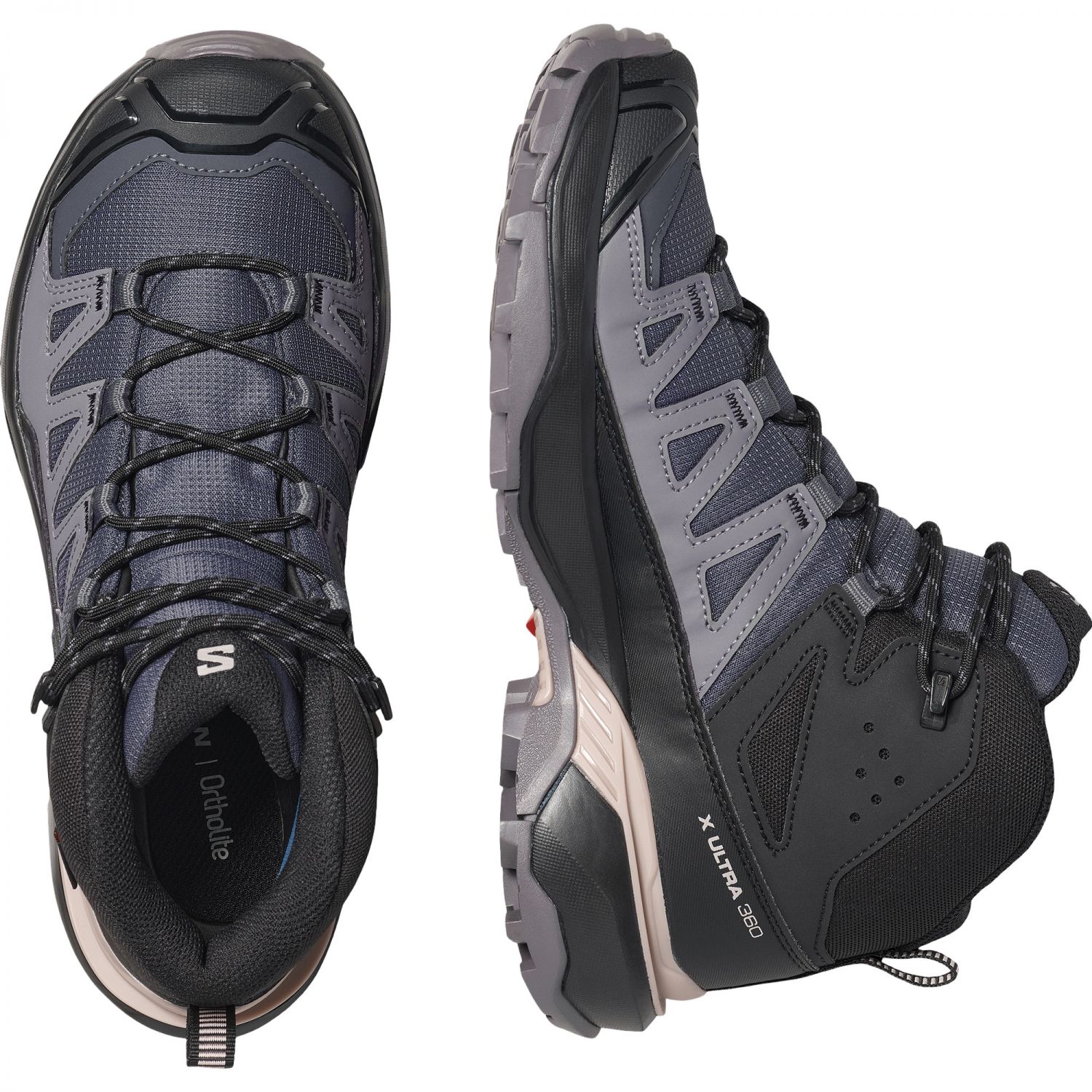 Salomon X Ultra 360 Mid GTX W 9, Vandringssko, Dam, Grå