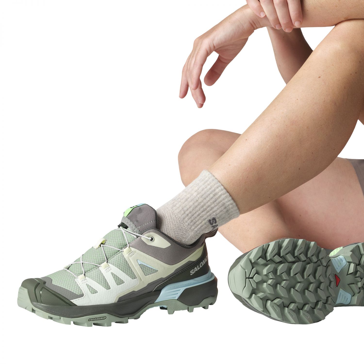 Salomon X Ultra 360, turistická obuv, dámska, zelená
