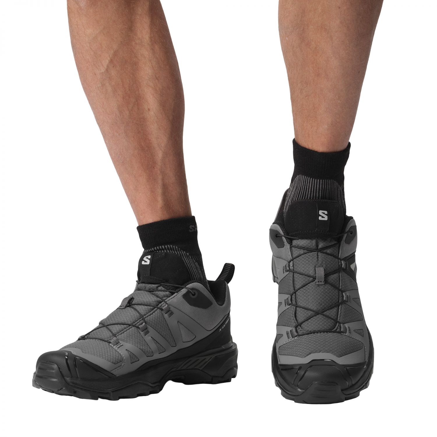 Salomon X Ultra 360, Wanderschuhe, Herren, schwarz/silber