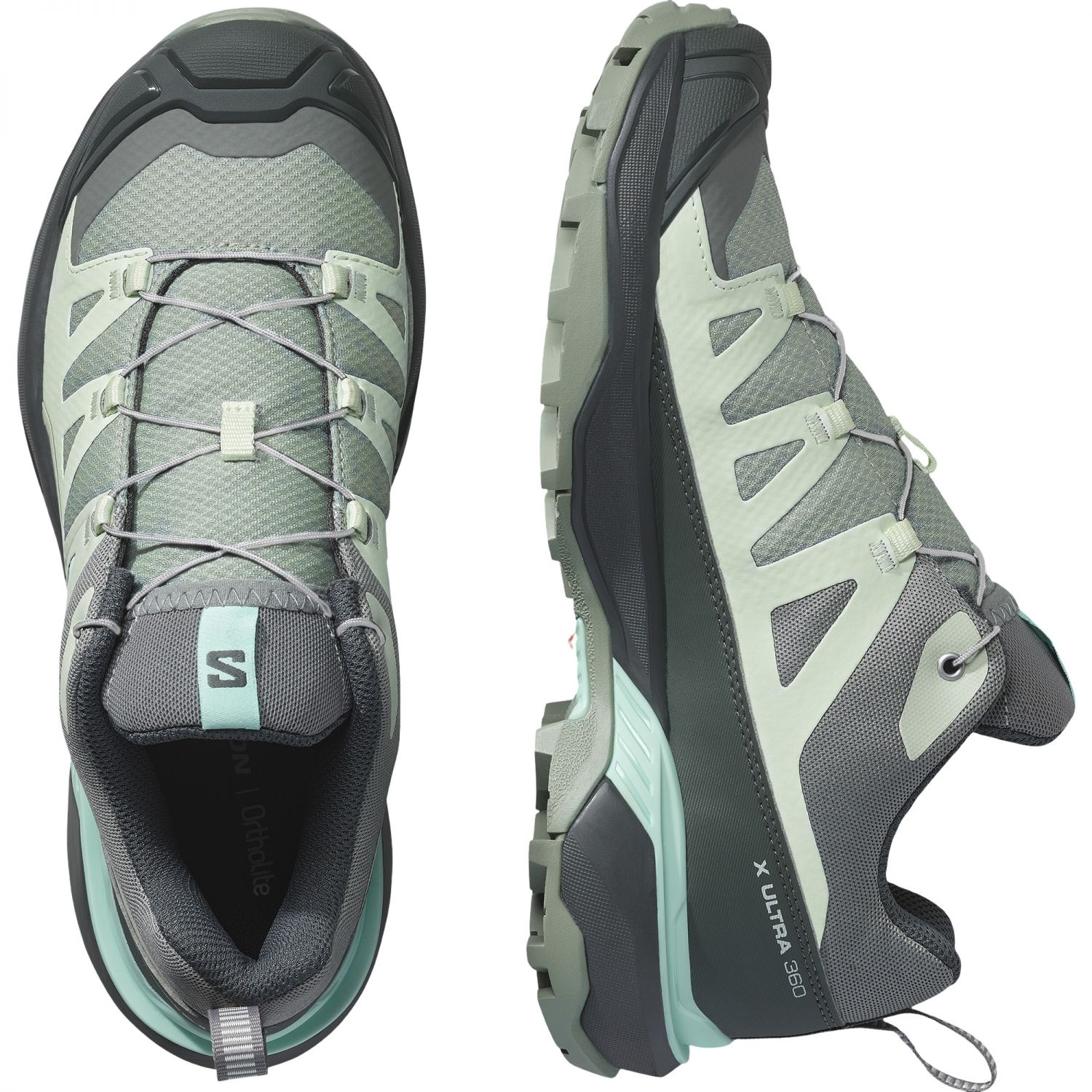 Salomon X Ultra 360, zapatos de senderismo, mujer, verde