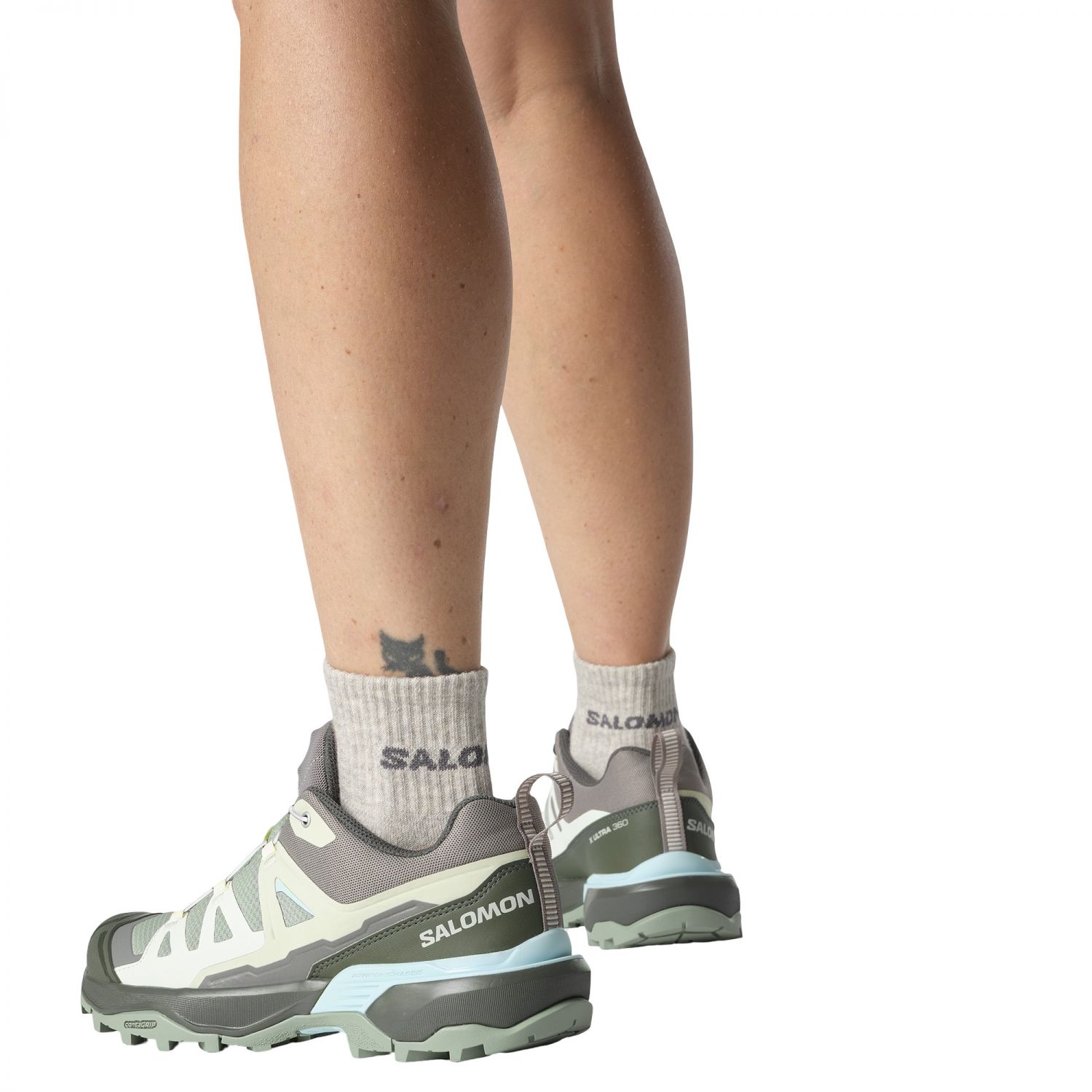 Salomon X Ultra 360, zapatos de senderismo, mujer, verde