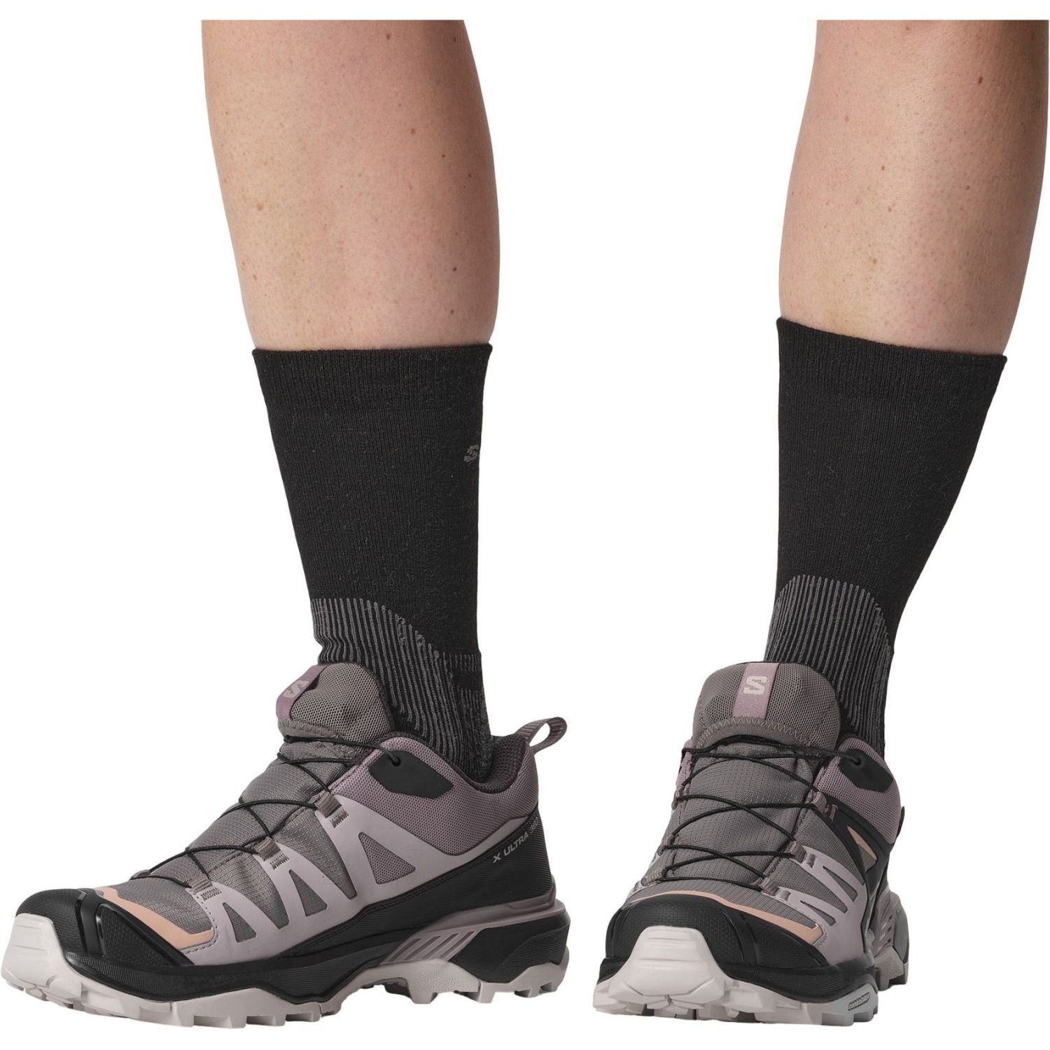 Salomon X Ultra Access Crew 2-Pack, vandrestrømper, sort