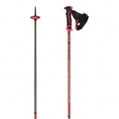 Salomon X10 Ergo S3, ski poles, black/red