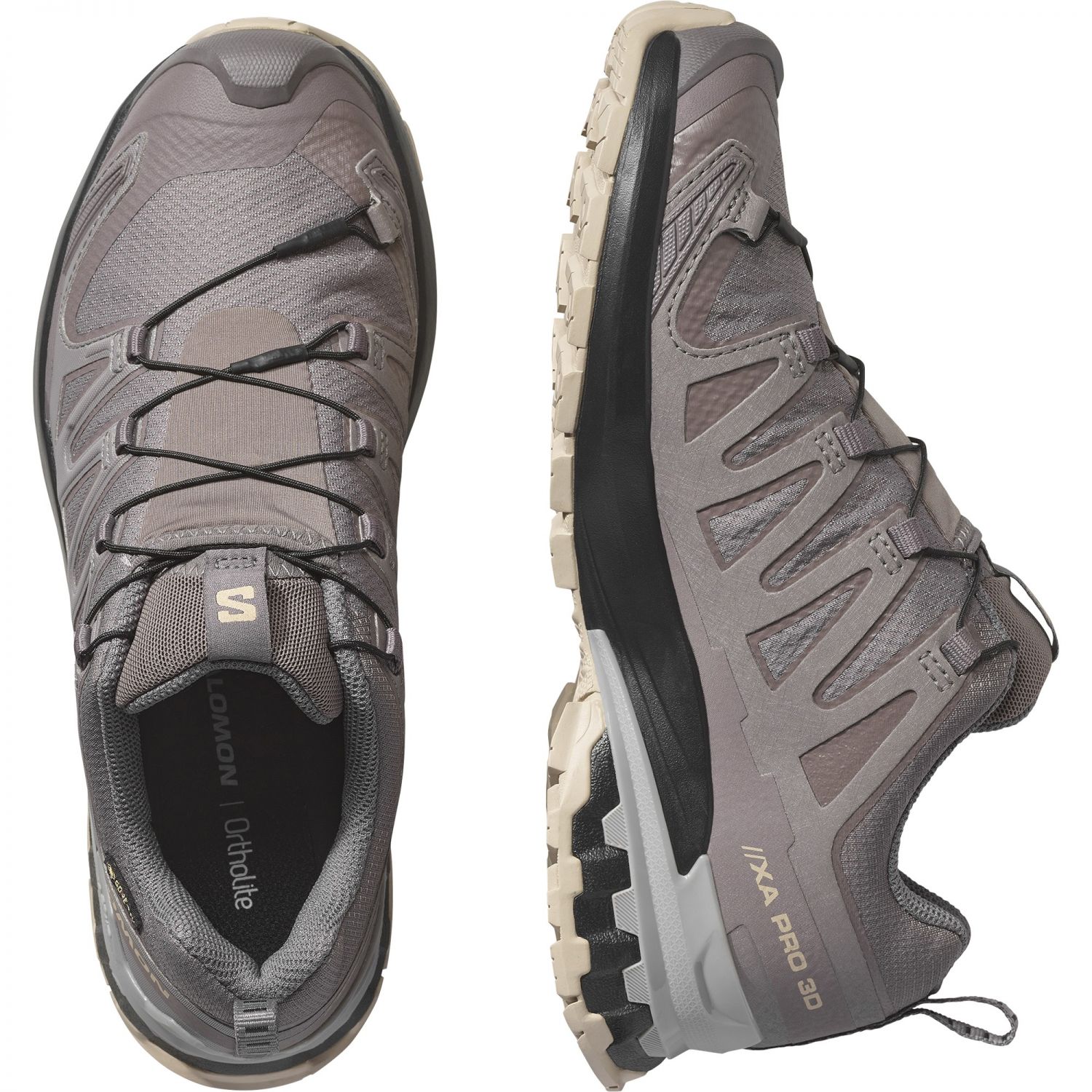 Salomon XA Pro 3D V9 GTX, calçado de trail, mulher, cinzento