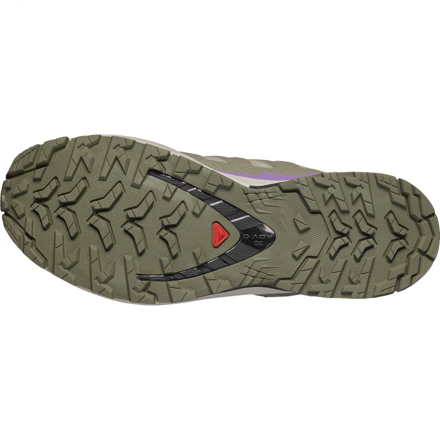 Salomon XA PRO 3D V9 GTX, calçado de trail, mulher, verde/roxo