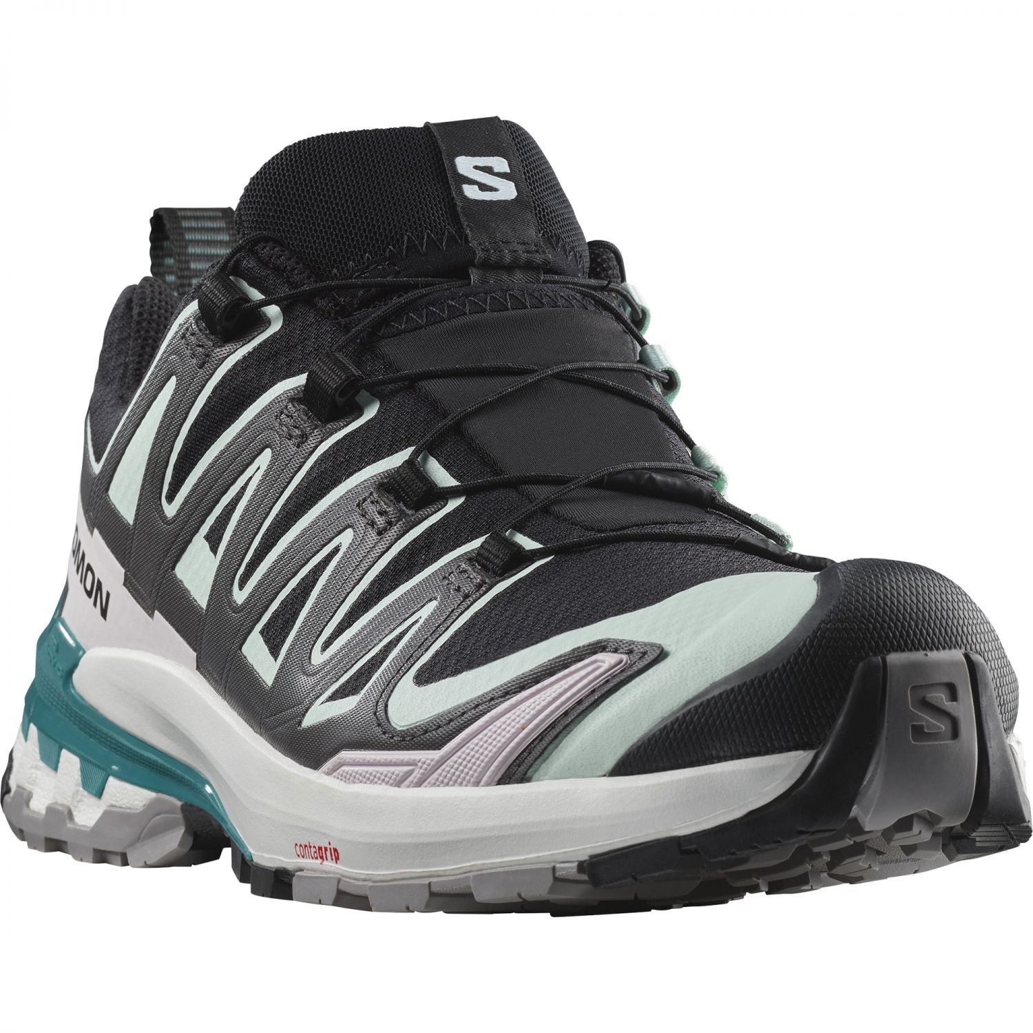 Salomon XA Pro 3D V9 GTX, trail shoes, women, black/bleack aqua/harbor blue