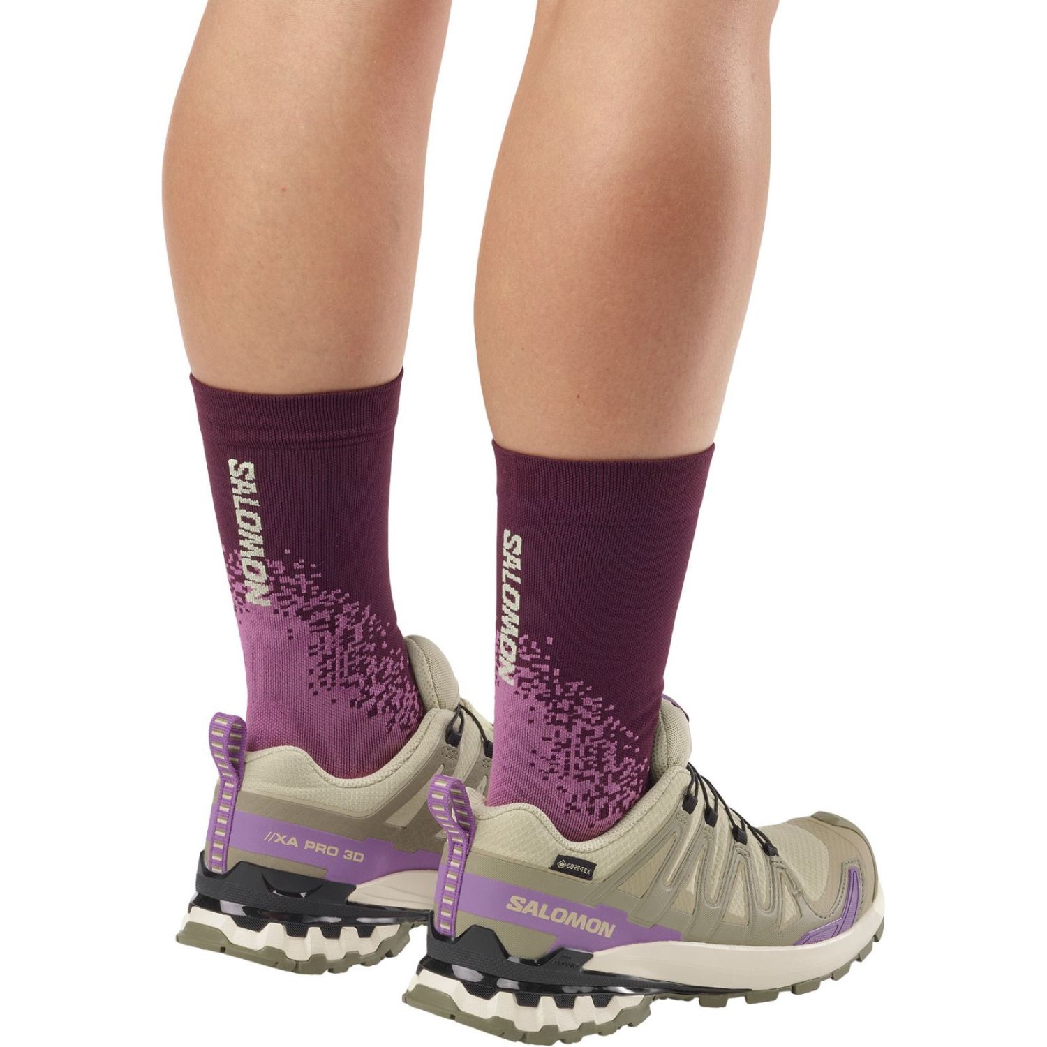 Salomon XA PRO 3D V9 GTX, trail shoes, women, bog/aloe/concord grape