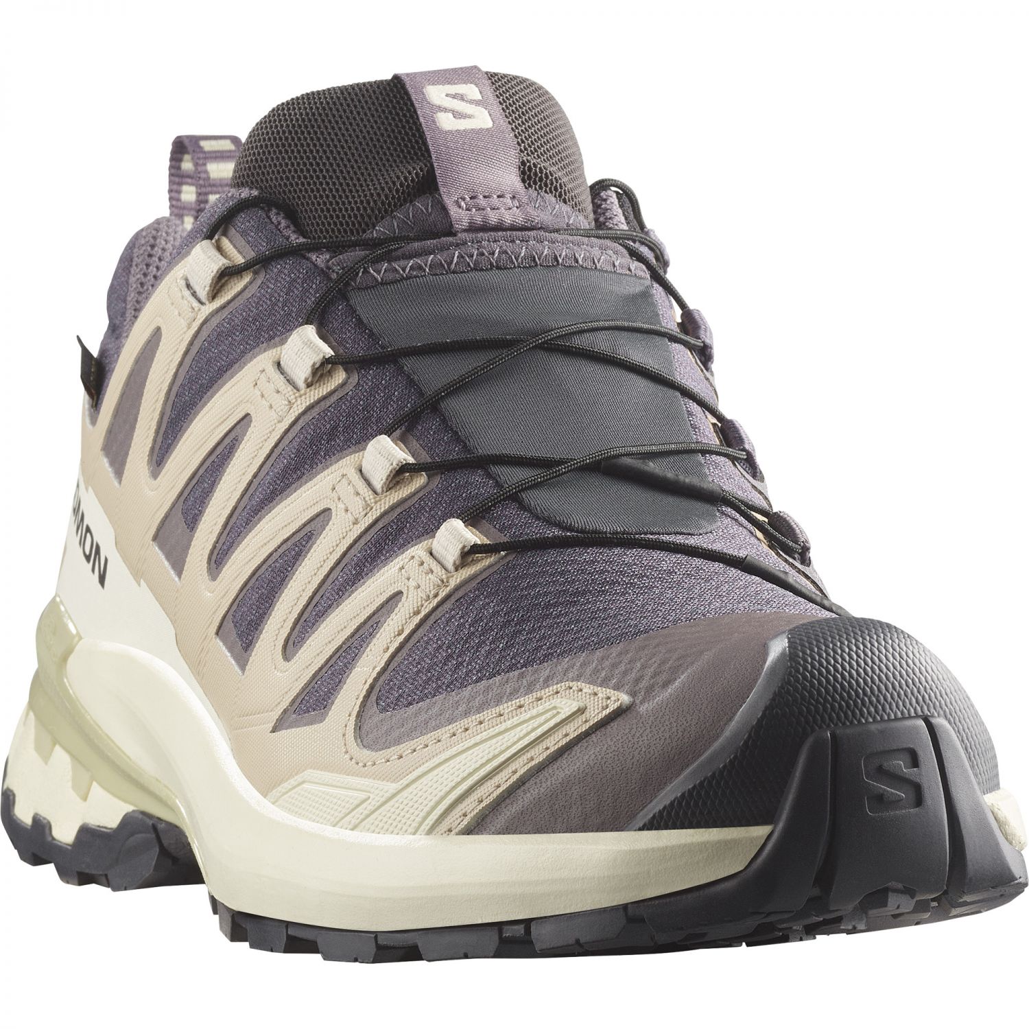 Salomon XA Pro 3D V9 GTX, trail shoes, women, nine iron/oxford tan/alfalfa