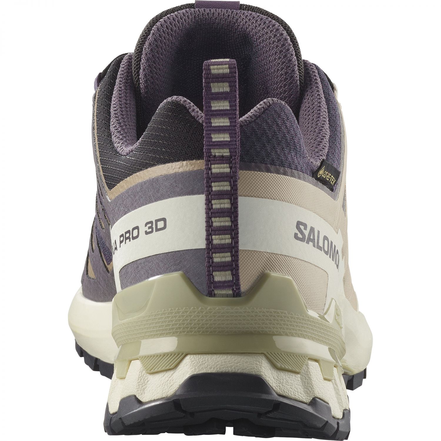Salomon XA Pro 3D V9 GTX, trail shoes, women, nine iron/oxford tan/alfalfa