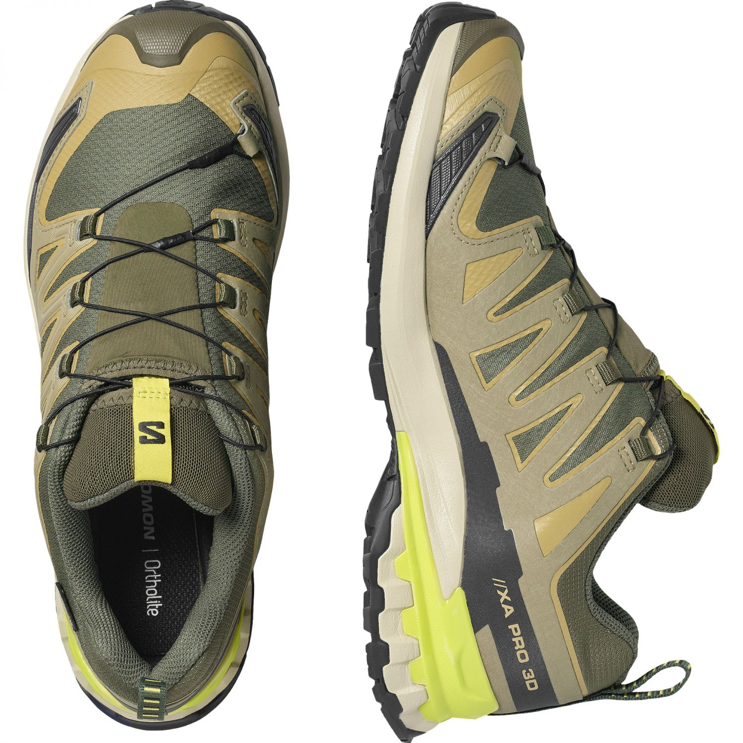 Salomon XA PRO 3D V9 GTX, trailová obuv, pánska, zelená