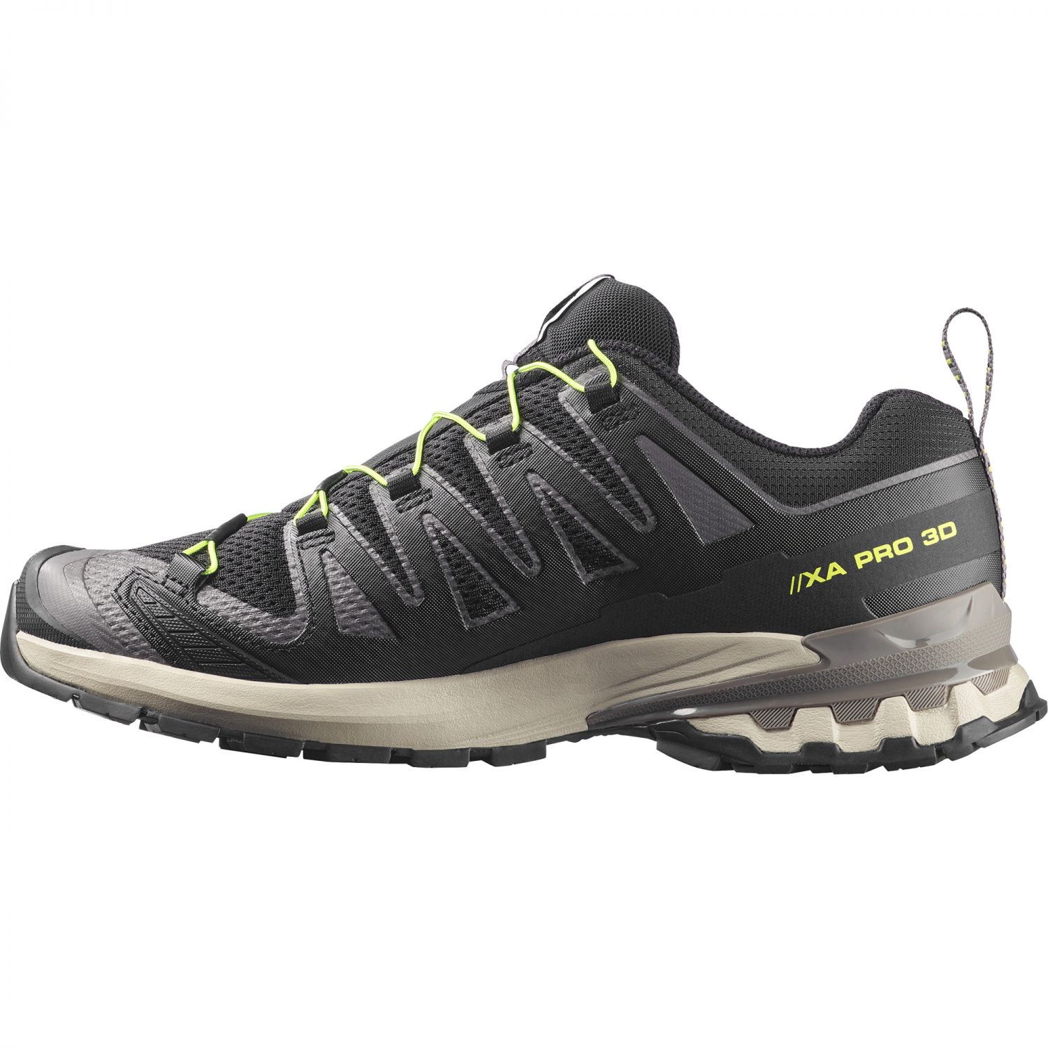 Salomon XA Pro 3D V9, sapatos de trilha, homem, preto/cinzento