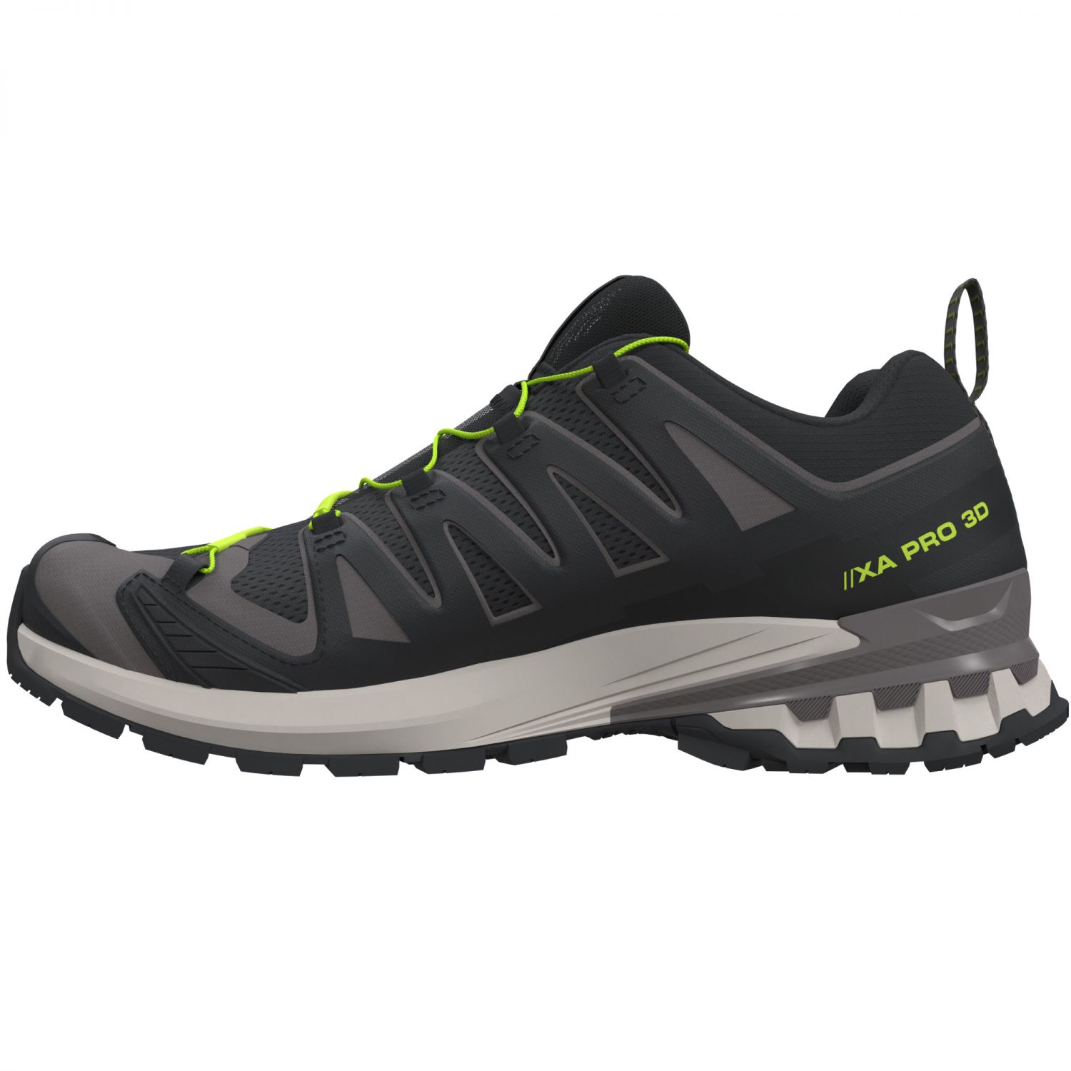 Salomon XA Pro 3D V9, sapatos de trilha, homem, preto/cinzento