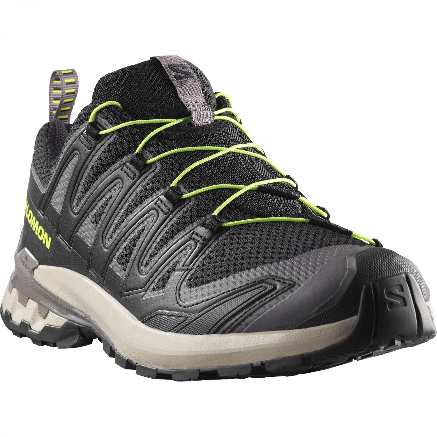 Salomon XA Pro 3D V9, sapatos de trilha, homem, preto/cinzento