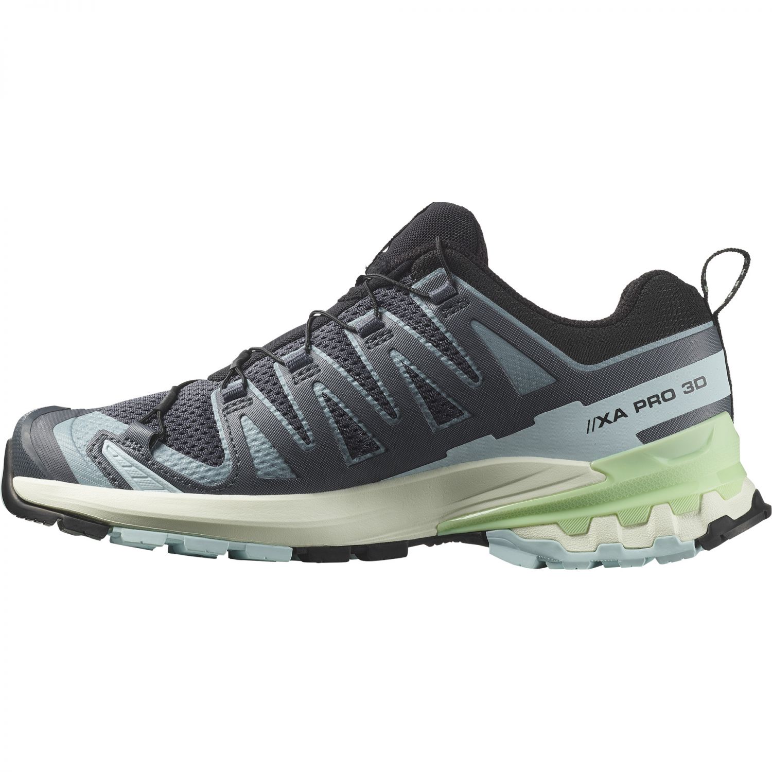 Salomon XA Pro 3D V9, tênis de trilha, feminino, azul/verde