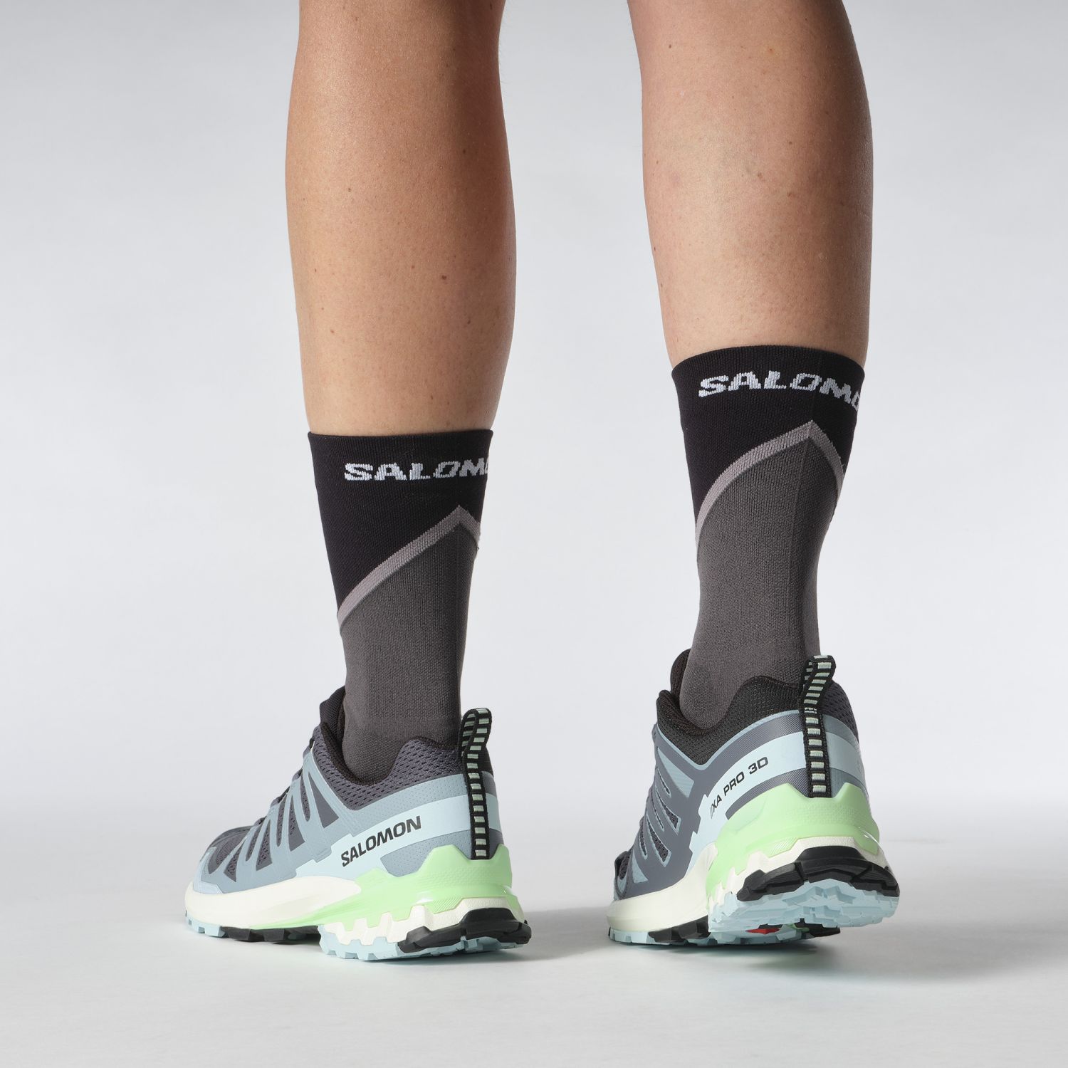 Salomon XA Pro 3D V9, tênis de trilha, feminino, azul/verde