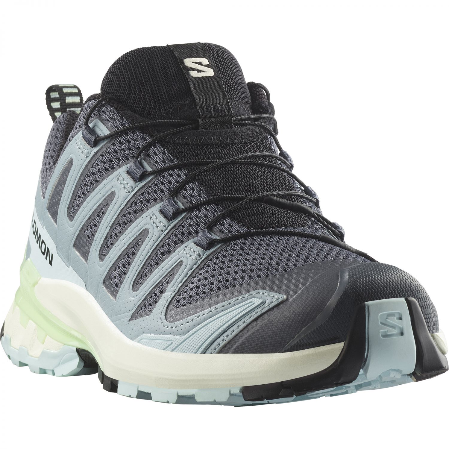 Salomon XA Pro 3D V9, tênis de trilha, feminino, azul/verde