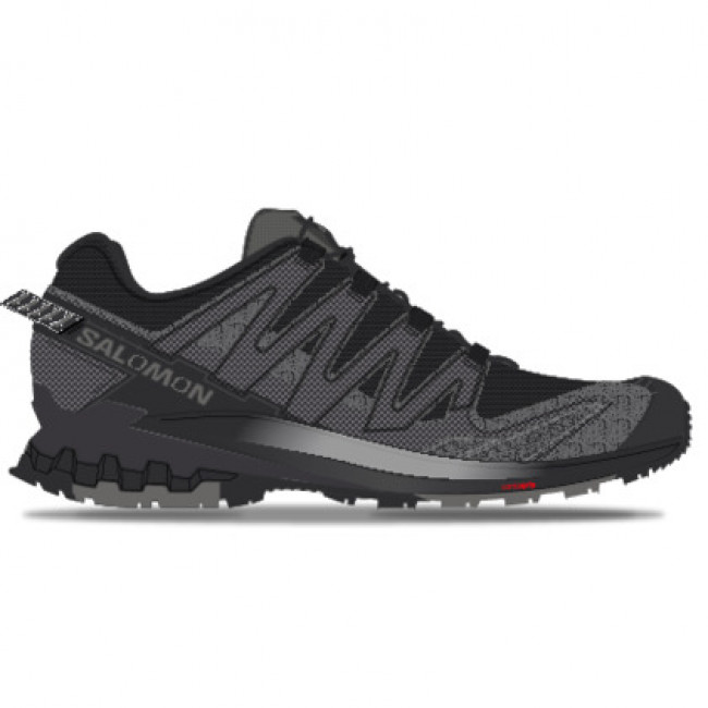 Salomon XA Pro 3D V9, tênis de trilha, masculino, preto/prata