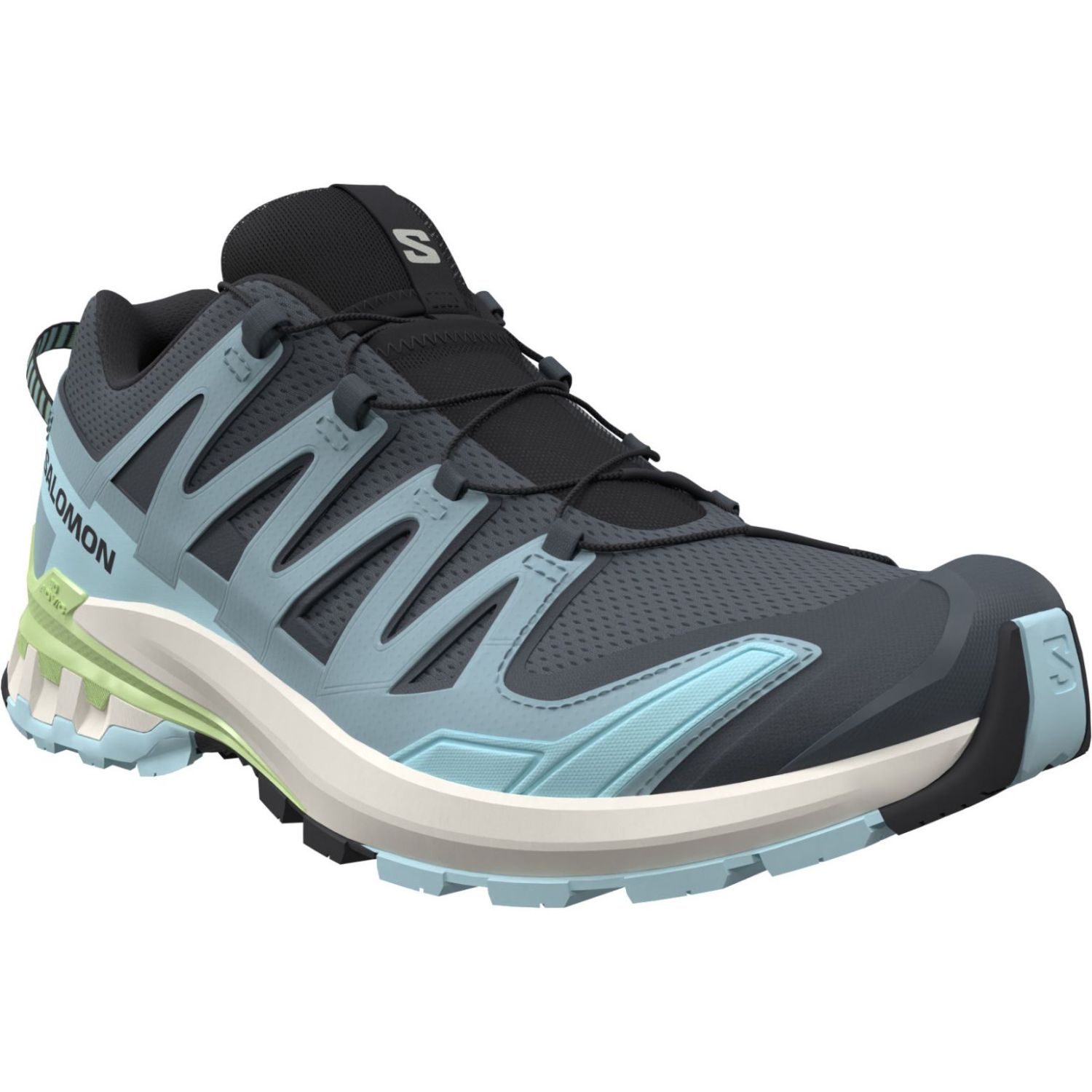 Salomon XA Pro 3D V9, Terrengsko, Dame, Turbulence/Iced Aqua/Patina Green