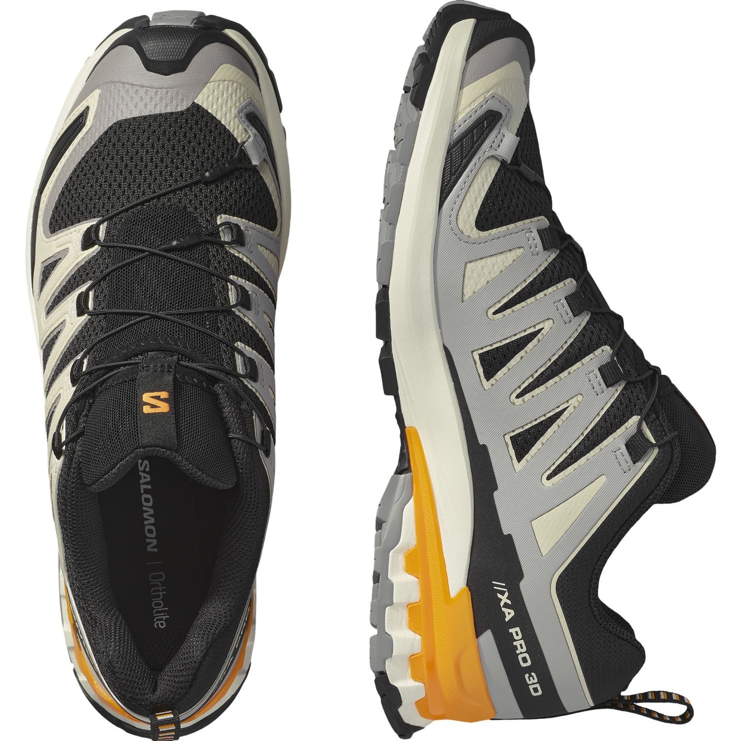 Salomon XA PRO 3D V9, trailová obuv, pánska, čierna/béžová