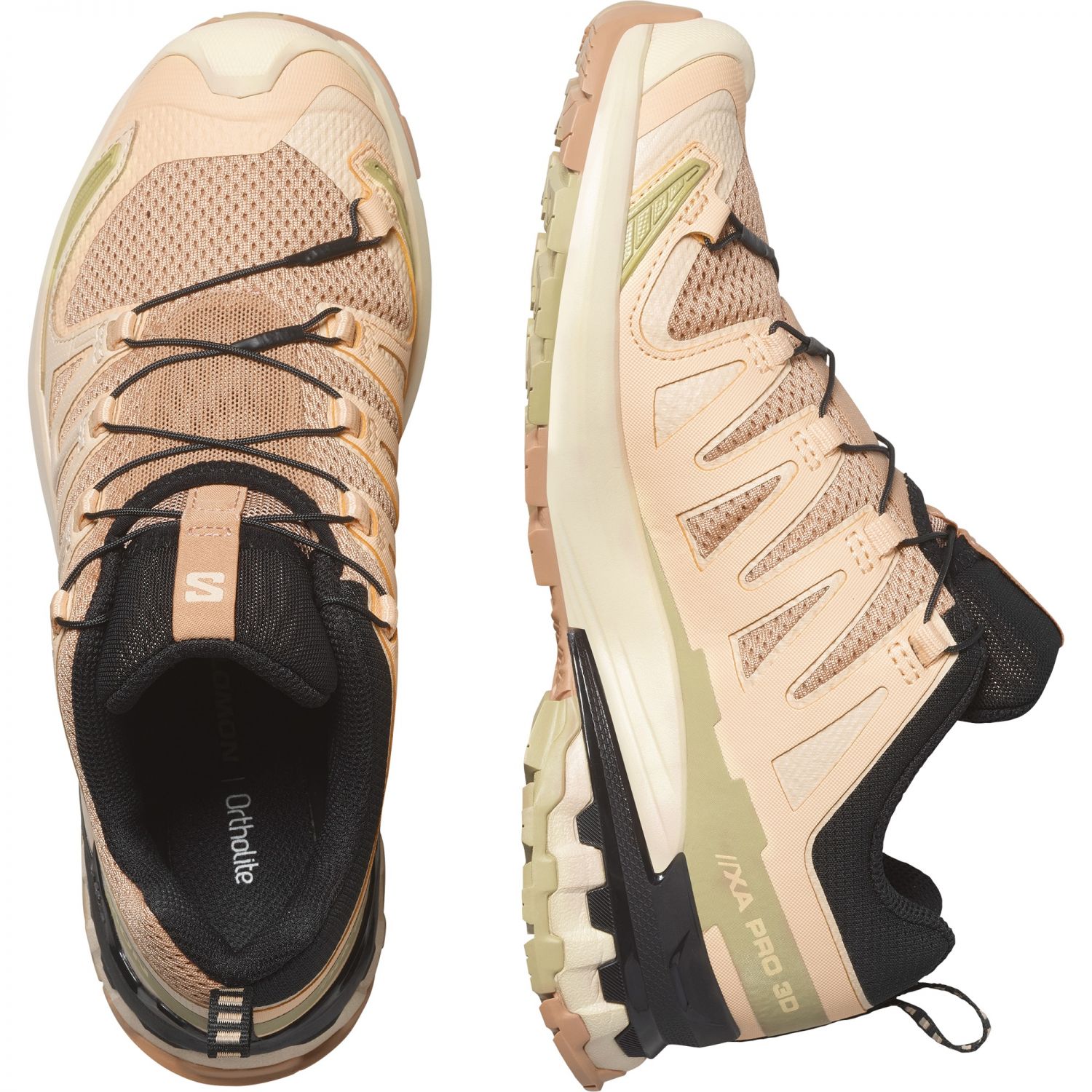 Salomon XA Pro 3D V9, Trailrunningschuhe, Damen, rosa/beige