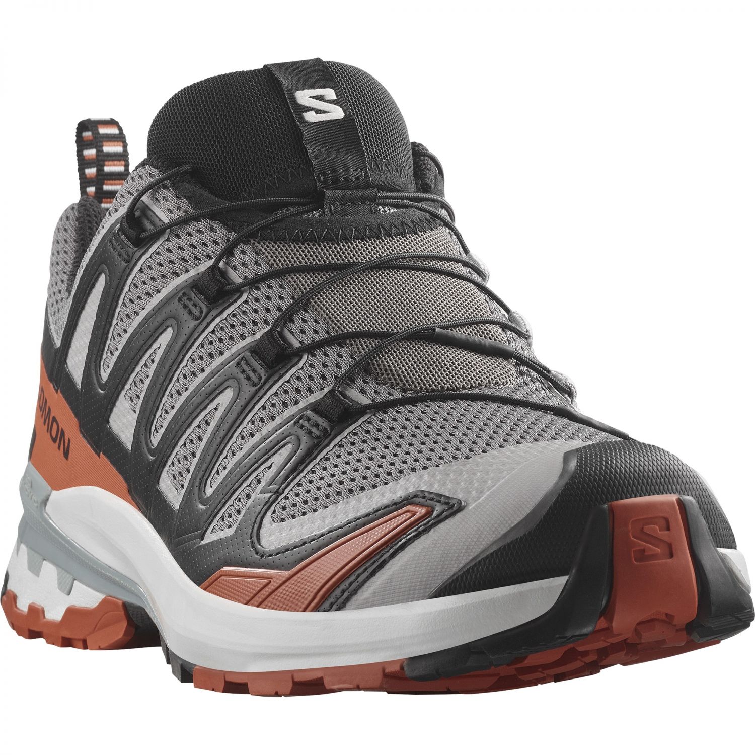 Salomon XA Pro 3D V9, Trailrunningschuhe, Herren, grau/rot