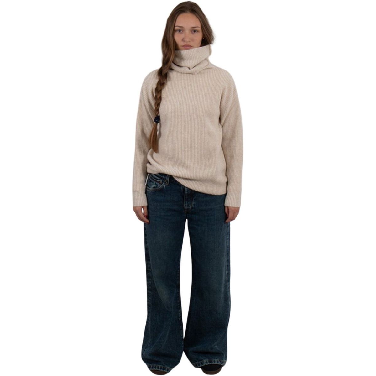 Sätila Sandby Polo Sweater, Dame, Beige