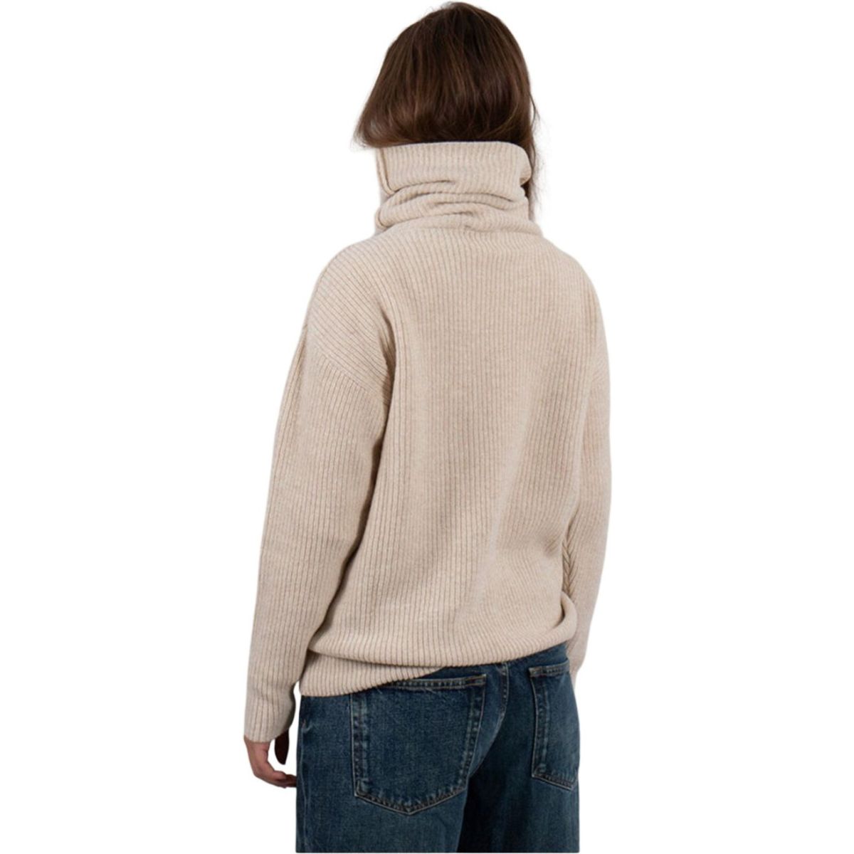 Sätila Sandby Polo Sweater, mujer, blanco roto