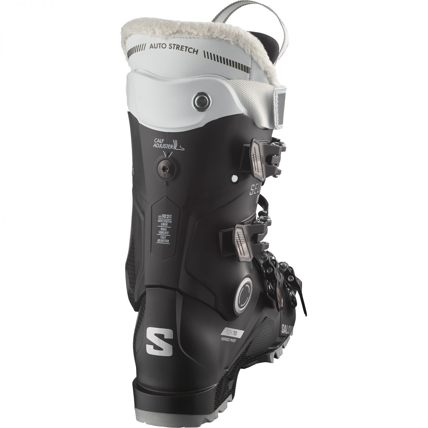 Scarponi da sci Salomon Select HV 70 W GW, donna, nero/rosa/bianco