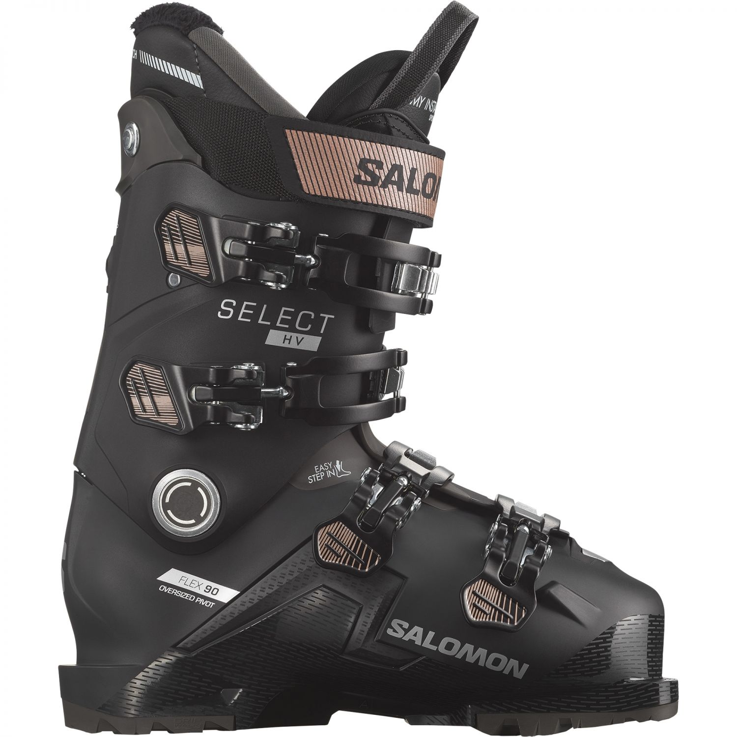 Scarponi da sci Salomon Select HV 90 W GW, donna, nero/rosa/bianco