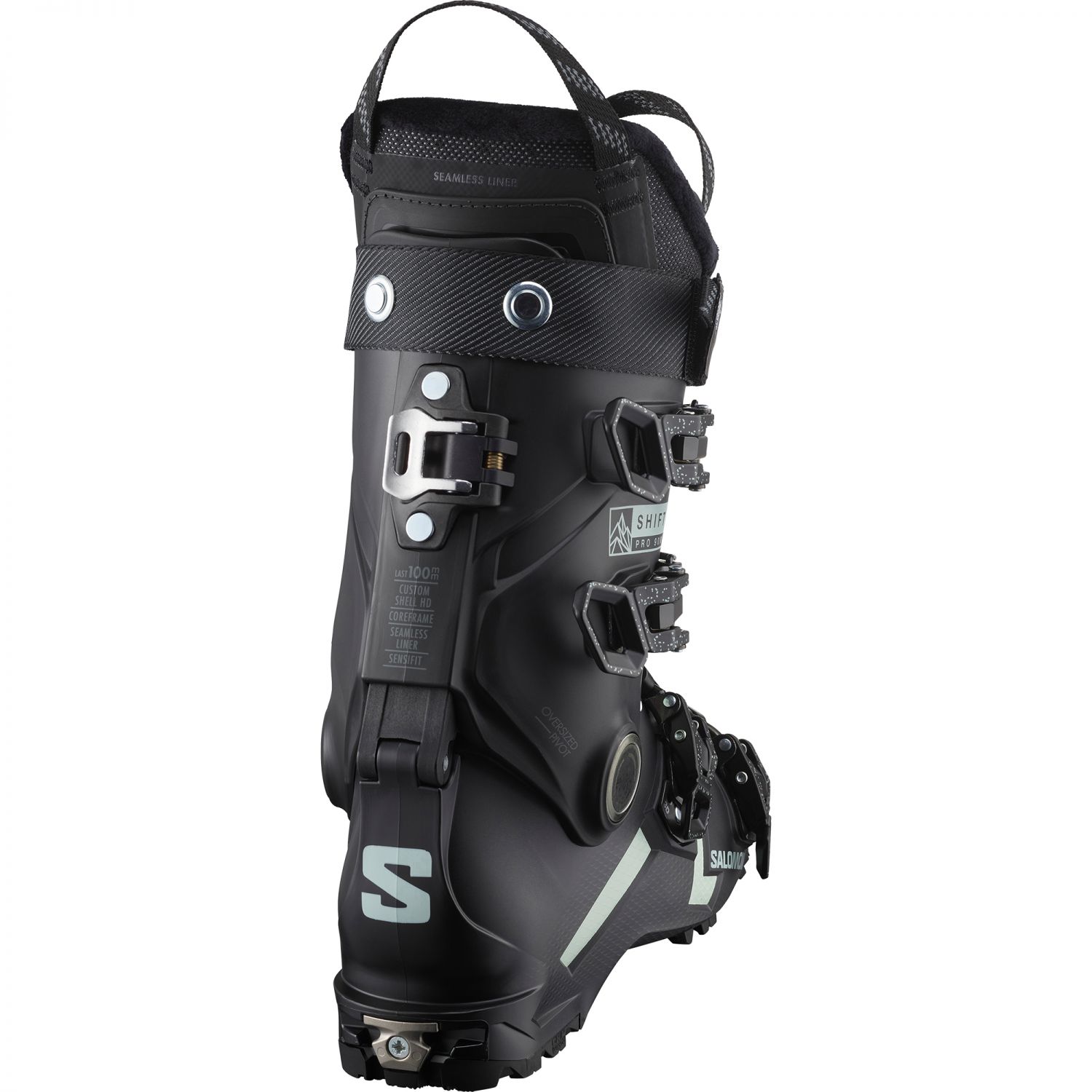 Scarponi da sci Salomon Shift PRO 90 W AT GW, donna, nero/verde chiaro