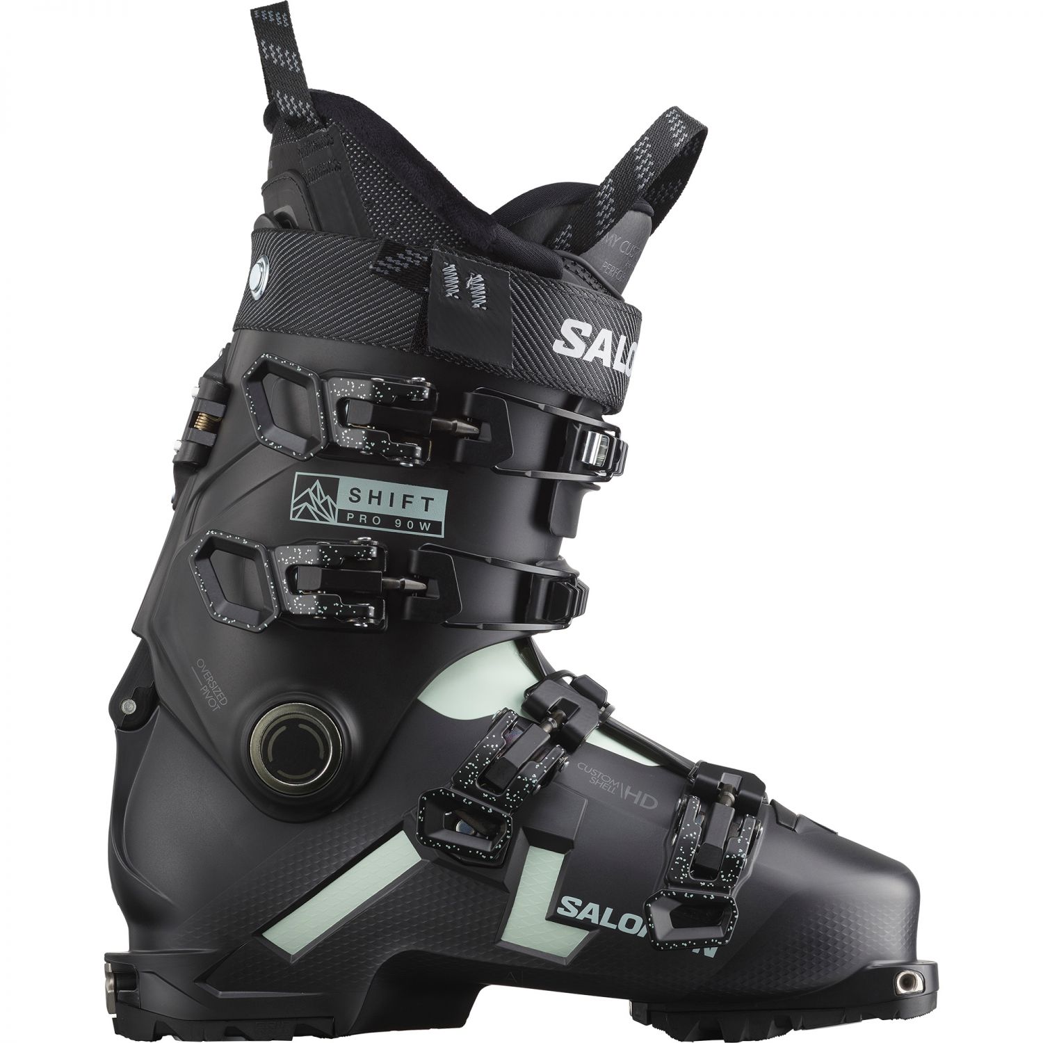 Scarponi da sci Salomon Shift PRO 90 W AT GW, donna, nero/verde chiaro