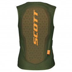 Scott Airflow Vest, back protector, junior, douglas green/orange