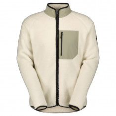 Scott Defined Heritage Pile, fleece jacket, men, dust white/dust grey