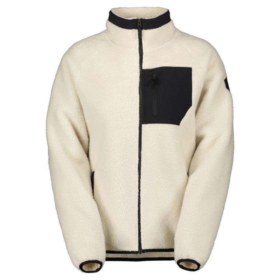 Scott Defined Heritage Pile, giacca in pile, donna, bianco sporco/nero