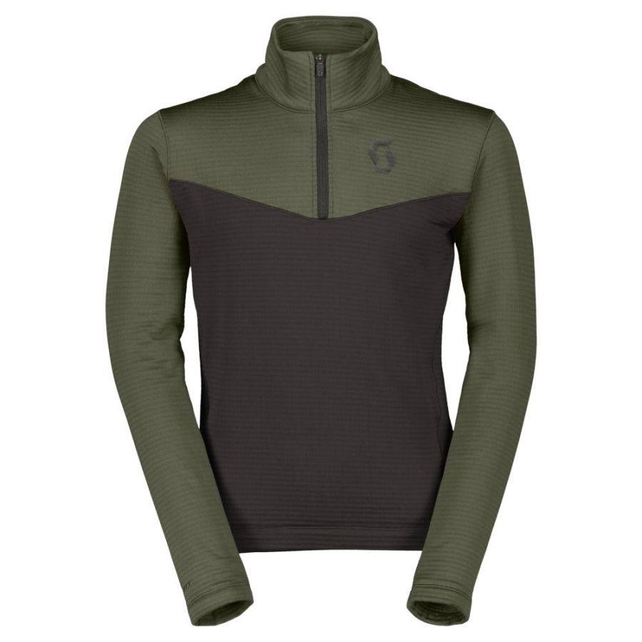 Scott Defined Light, sweat polaire, junior, vert foncé/noir