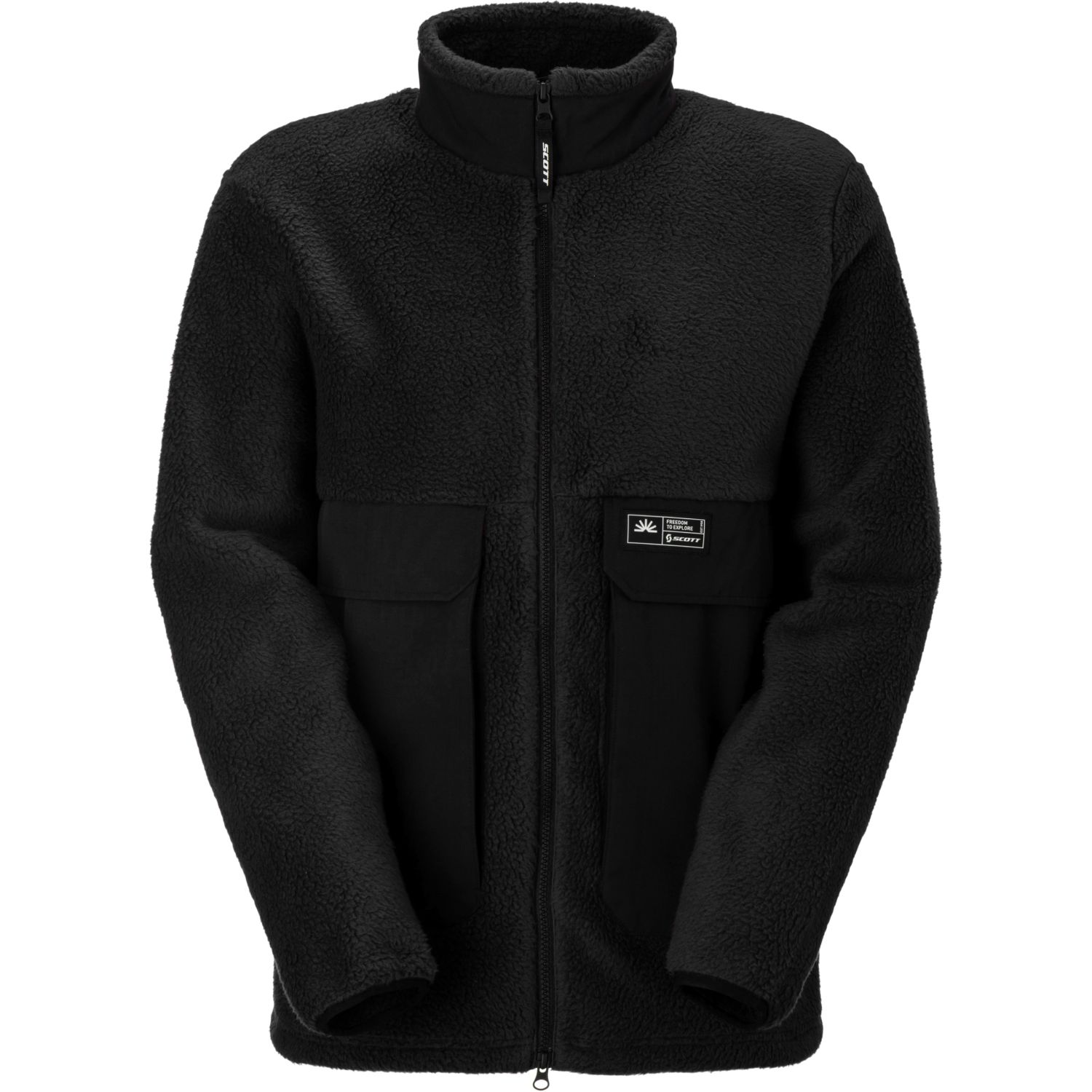 Scott Escape Heritage Pile, flísová mikina, pánska, čierna