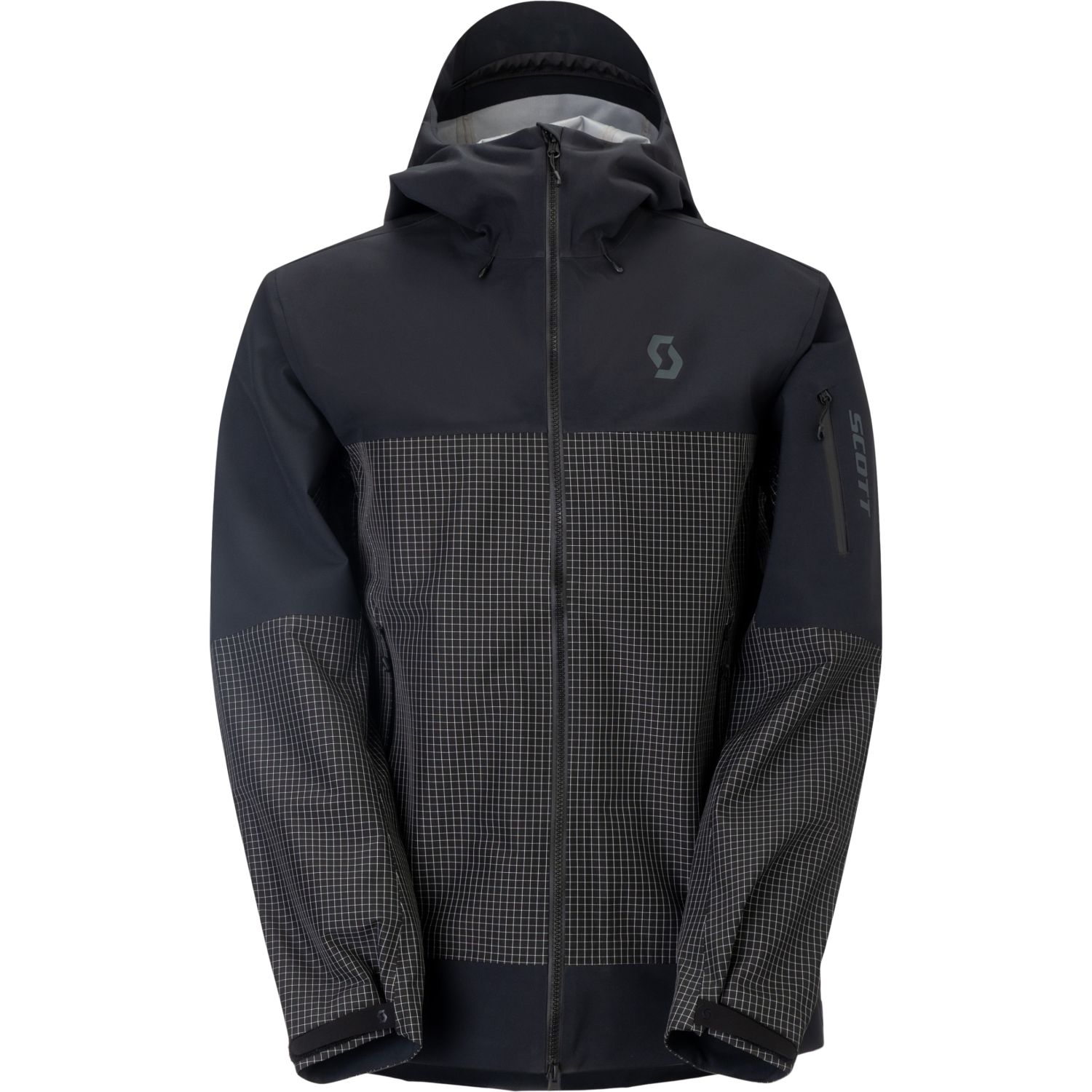 Scott Explorair 3L, chaqueta hardshell, hombre, negro