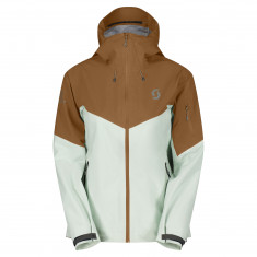 Scott Explorair 3L, giacca shell, donna, marrone/verde chiaro