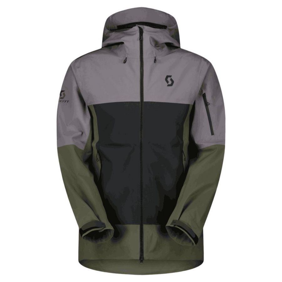 Scott Explorair 3L, hardshell jacket, men, evening grey