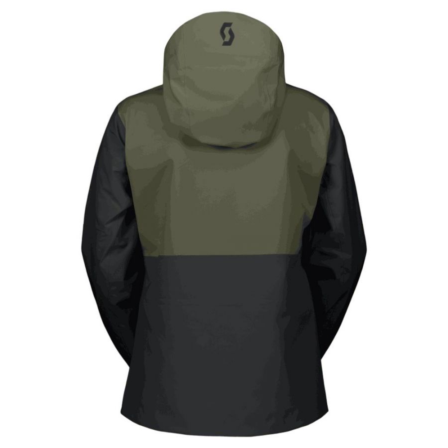 Scott Explorair 3L, hardshell jacket, women, douglas green/evening grey