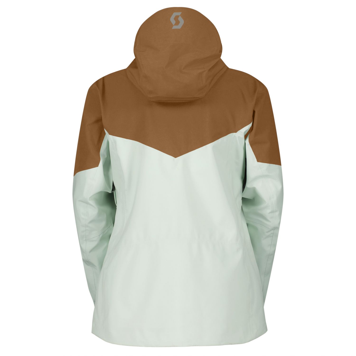 Scott Explorair 3L, shell jacket, women, bread brown/fresh green