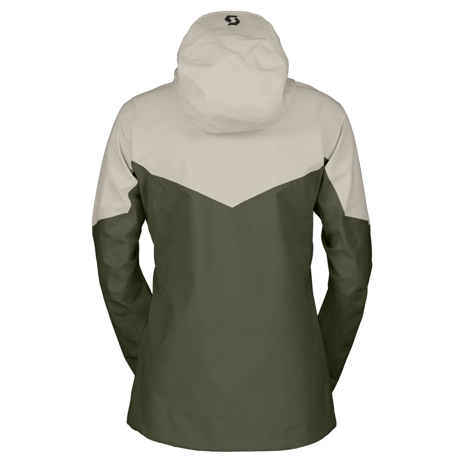 Scott Explorair 3L, shell jacket, women, dust white/douglas green