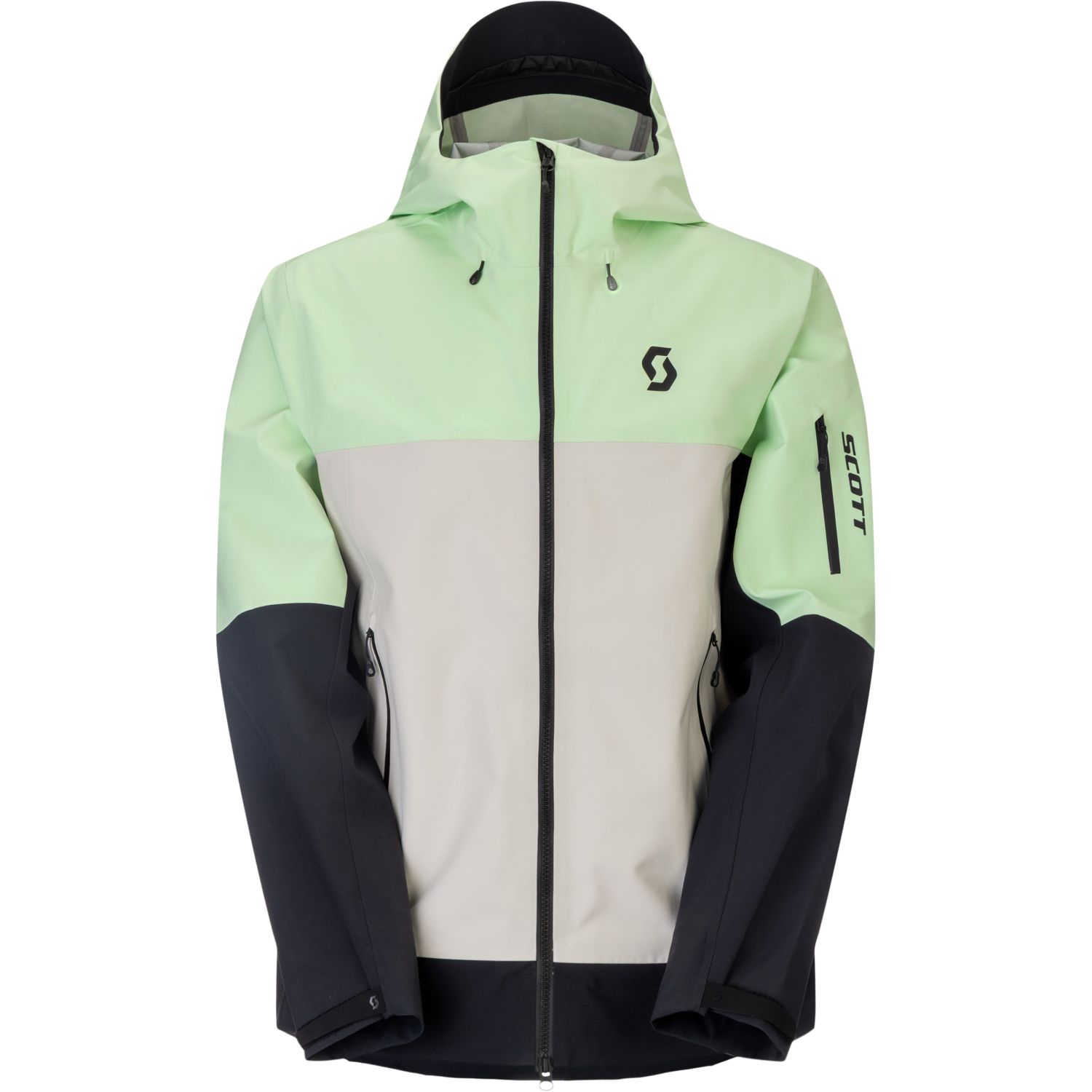 Scott Explorair 3L, veste hardshell, homme, vert/noir