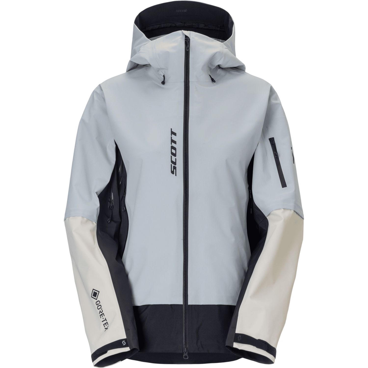 Scott Explorair GTX 3L, hardshelljack, dames, blauw/beige