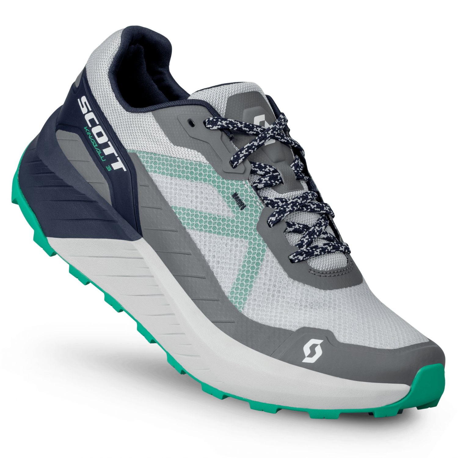 Scott Kinabalu 3, trail shoes, men, amazon green/fog grey