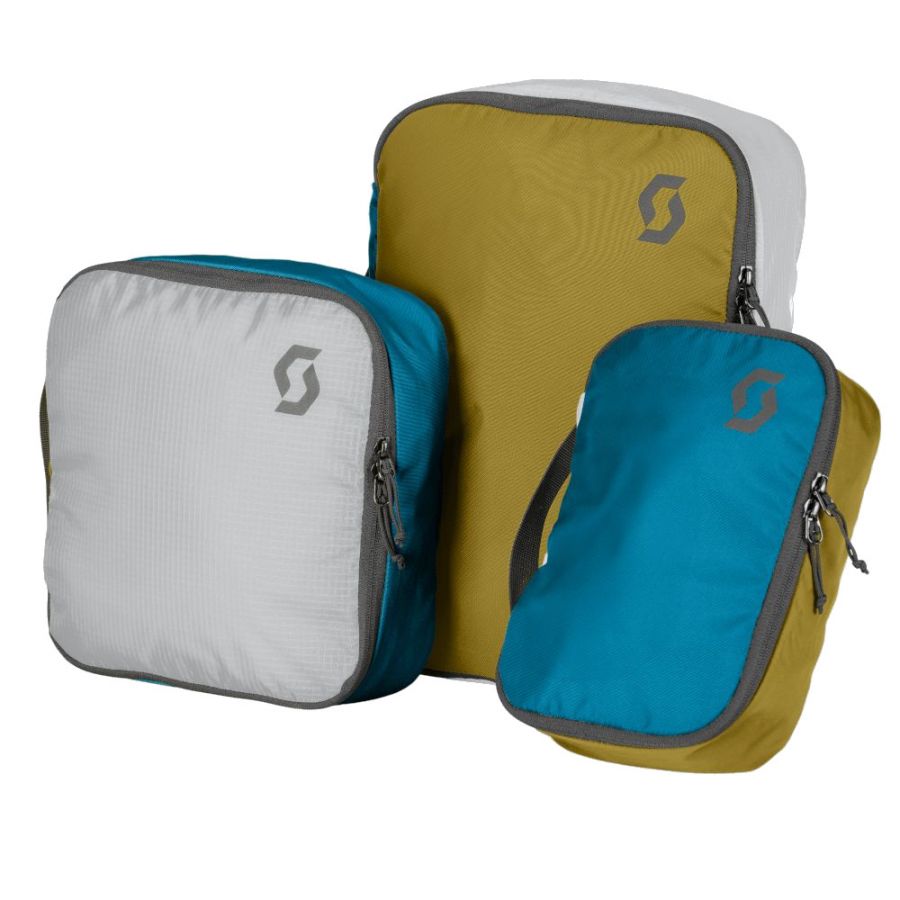 Scott Packing Cube Day Remix Bag, 3-pak, Dust Beige/Atlantic Blue