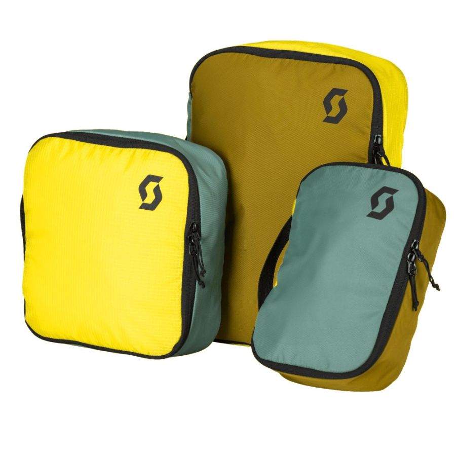 Scott Packing Cube Day Remix Bag, 3-pak, grøn/gul